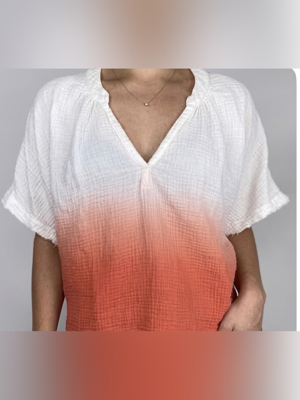 Young Fabulous & Broke Francesca Dip-Dye Ombré Top